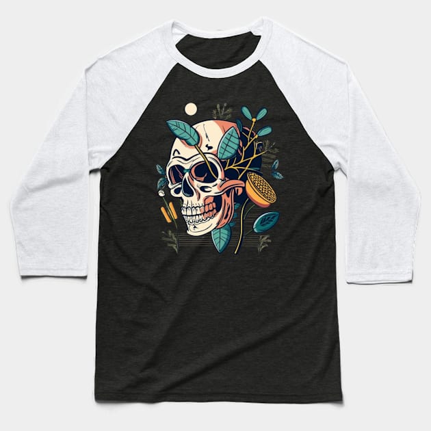 Bones and Botany Baseball T-Shirt by Clouth Clothing 
